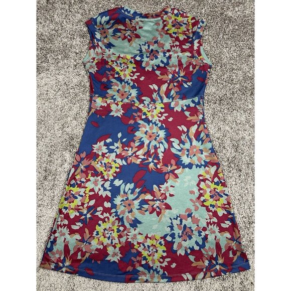 REI‎ Co-op Women’s Sz S Floral Travel Knit Dress Hidden Pocket Hiking - Picture 5 of 7